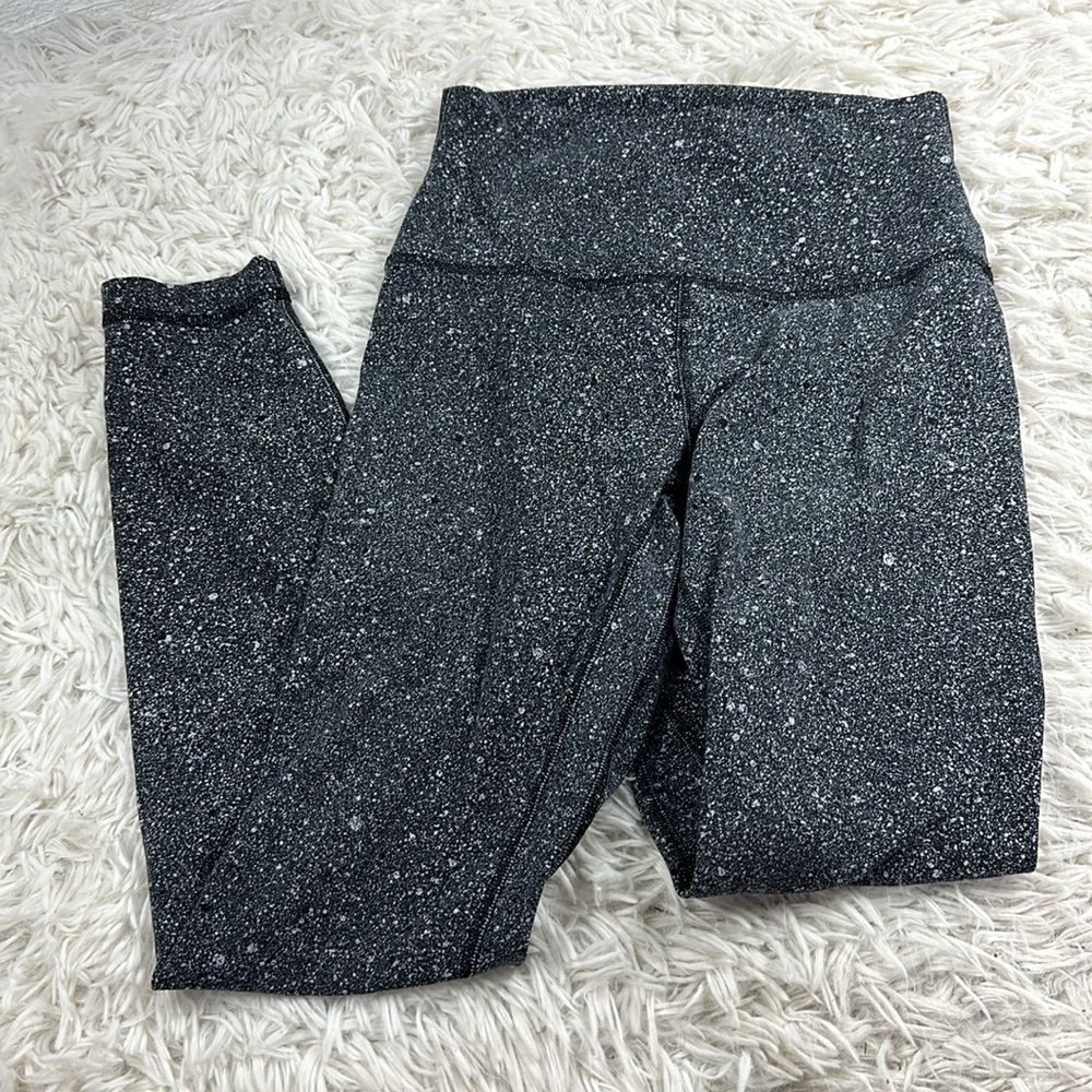 Lululemon Align Pant II *25" Luminesce Splatter Ice Grey Black